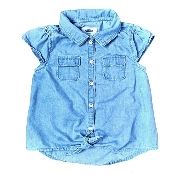 Old Navy Other - OLD NAVY girls chambray tie-front top